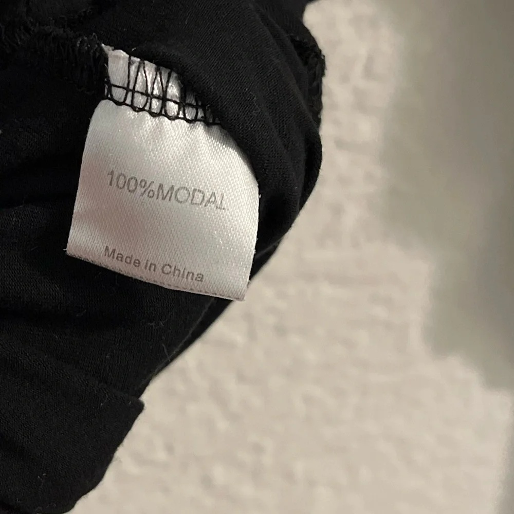 Elegant Black Off-Shoulder Cropped Women's Top XS Super Soft Modal - Picture 8 of 8